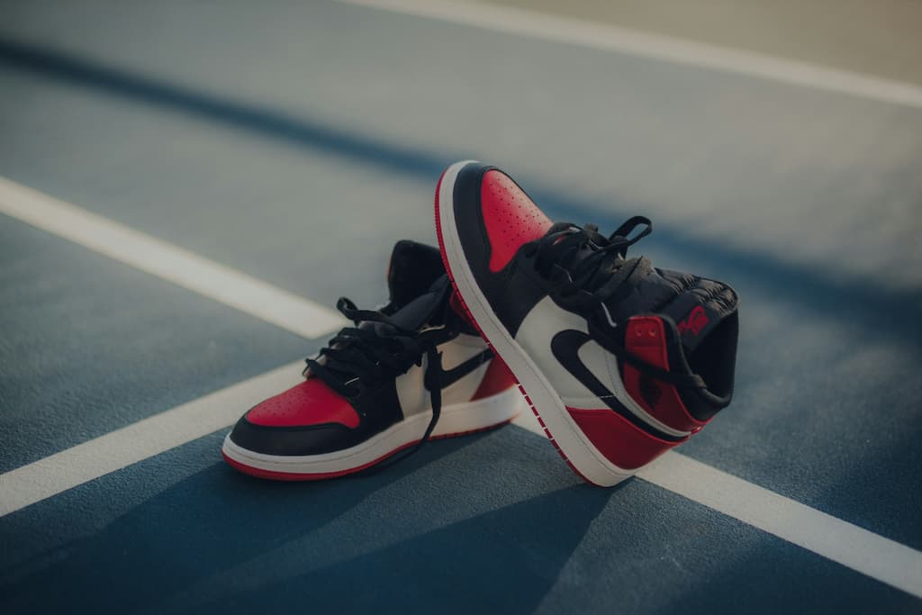 Shoes on Padel court